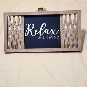 'Relax & Unwind' Wall Decor